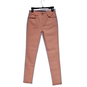 Rag & Bone High Rise Peach Lilac Skinny Jeans 25 NWT